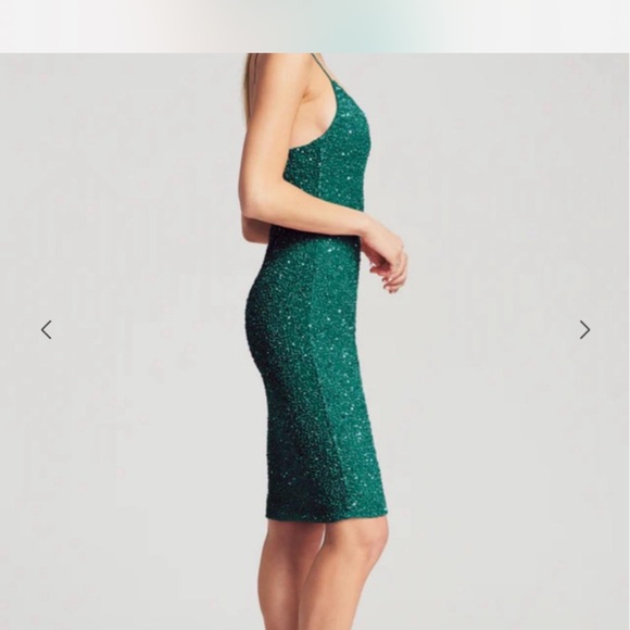 Retrofete Sparkling Emerald Midi Dress - Picture 4 of 4